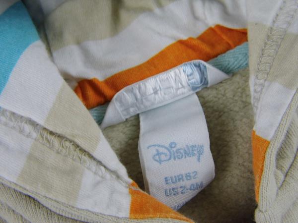 Sweatweste Gr. 62 Disney mit Kaputze beige