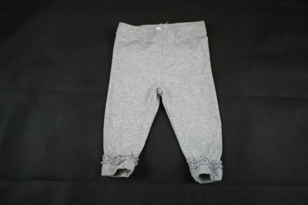 Leggins Gr. 62/68 Feetje grau mit Rüschen