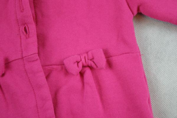 Sweatjacke Gr. 56/62 pink mit Schleifchen