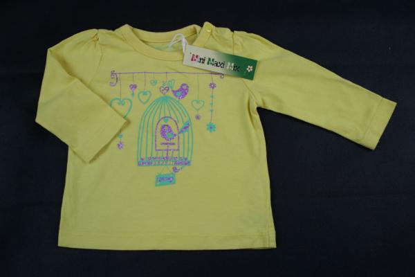 Langarmshirt Gr. 62 Esprit gelb Kultmotiv