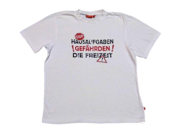 T-Shirt Gr. 140/146 CLF weiß mit Spruch