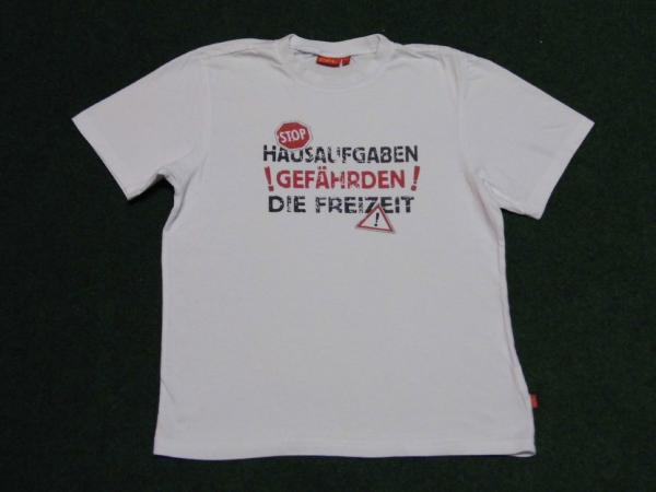 T-Shirt Gr. 140/146 CLF weiß mit Spruch