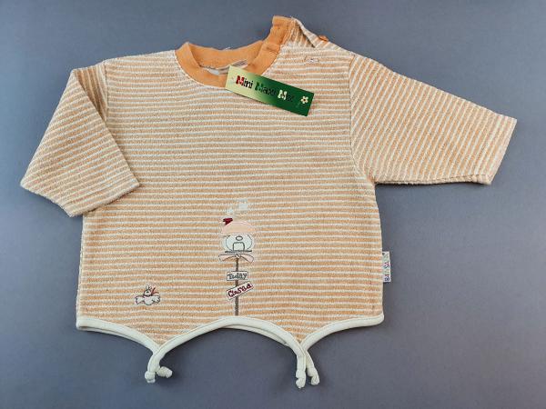 Frotteepullover Gr. 56/62 Babysana orange Zipfel