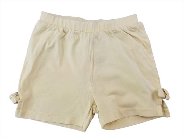 kurze Sommerhose Gr. 80 C&A hellgelb mit Schleifchen