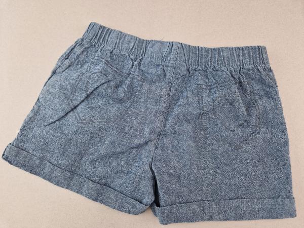 Sommershorts Gr. 98/104 eisgrau meliert Linenoptik