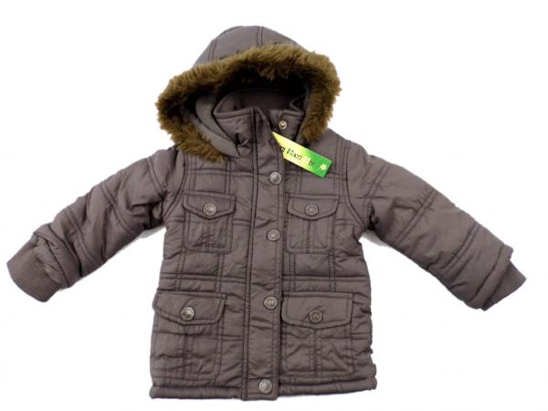 Winteranorak Gr. 74 my litte bear dunkelbraun mit Maus und Kuschelkaputze