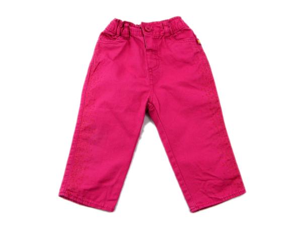 Sommerjeans Gr. 68/74 pink mit Glitzerpunkten