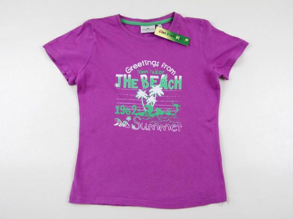 T-Shirt Gr. 116/122 Tom Taylor flieder mit Kultmotiv Beach