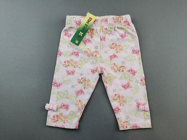 Leggins Gr. 56/62 rosa Blumen Schleifchen