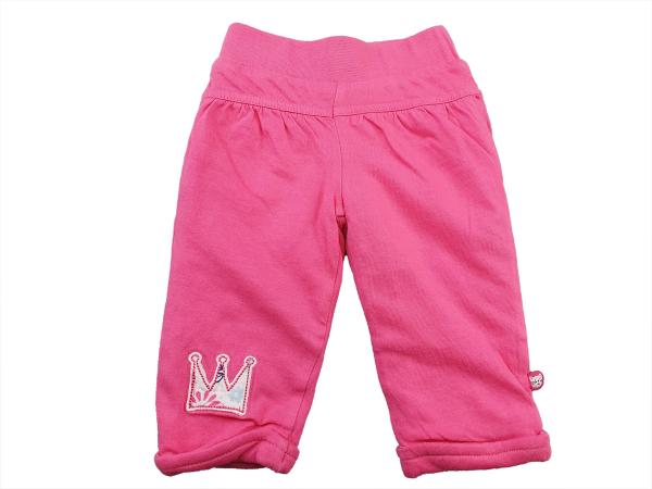 wattierte Hose Gr. 62/68 B.d.Bär pink mit Krone