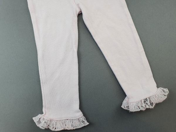 Leggins Gr. 68/74 zartrosa mit Spitze