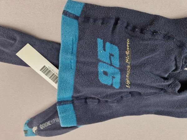 Strumpfhose Gr. 122/128 H&M dunkelblau/türkis Cars