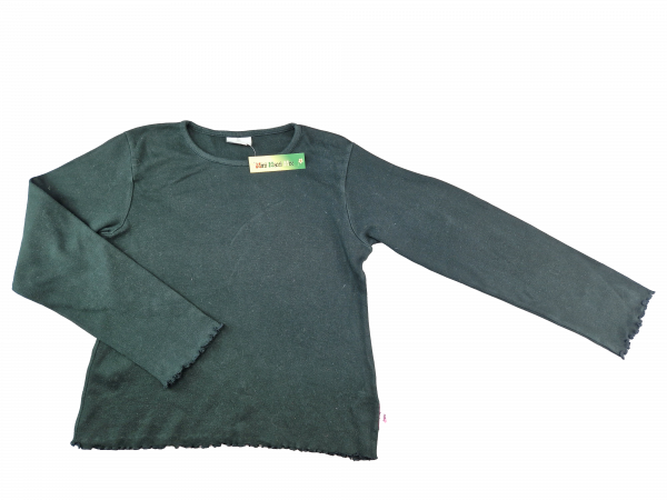 Langarmshirt Gr. 158/164 CrashOne schwarz Wellensaum