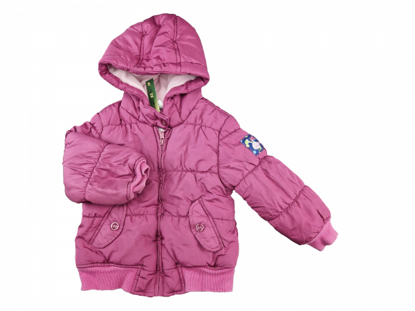 schicker Winteranorak Gr. 86 C&A pink weich fleecegefüttert