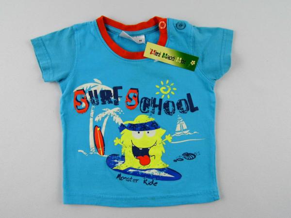 T-Shirt Gr. 68/74 hellblau mit Kultmotiv