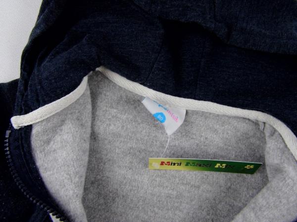 Sweatjacke Gr. 74/80 Topomini grau mit Neonzahlen