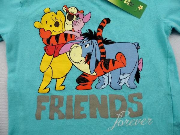 Langarmshirt Gr. 74 Disney hellblau mit Winnie Pooh