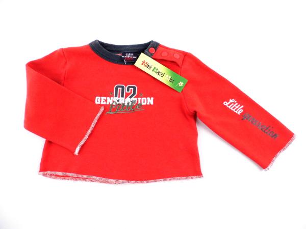 Langarmshirt Gr. 62 rot Kultmotiv little generation