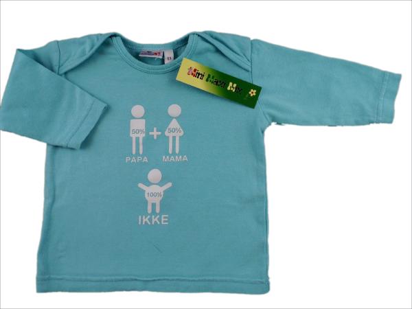 Stretchshirt Gr. 56/62 Prenatal hellblau Familie