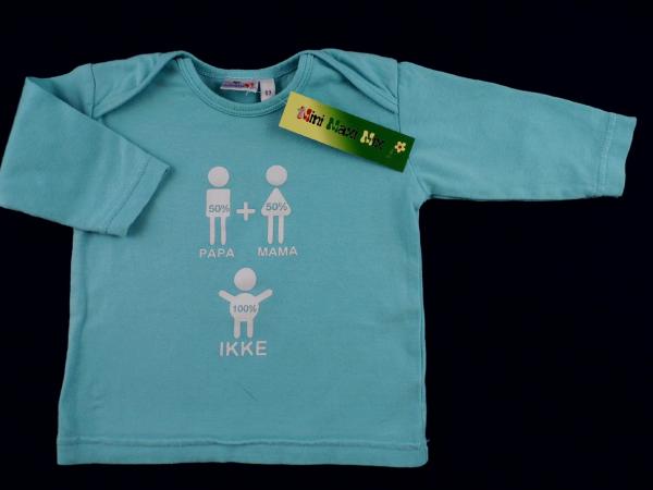 Stretchshirt Gr. 56/62 Prenatal hellblau Familie