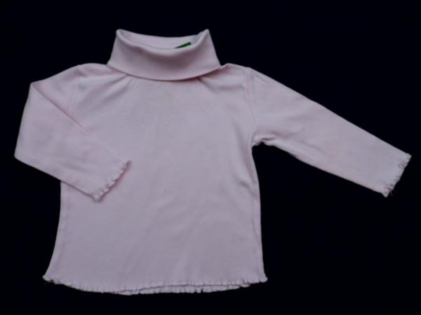 Langarmshirt Gr. 74/80 C&A rosa mit Rollkragen