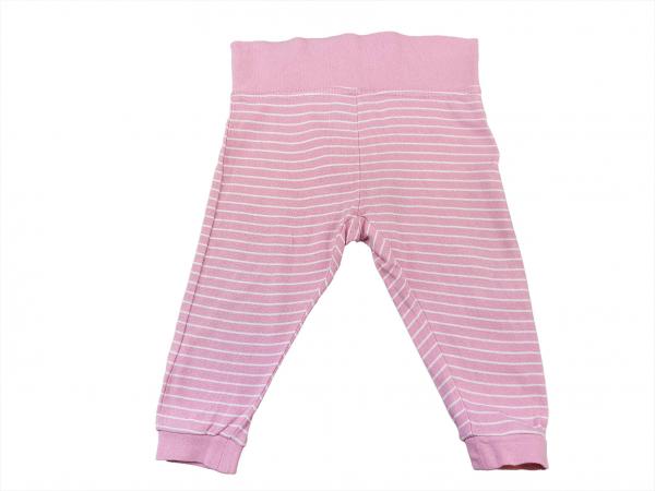 Bequemhose Gr. 74/80 rosa mit weißen Streifen