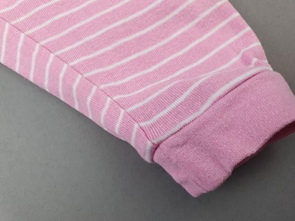 Bequemhose Gr. 74/80 rosa mit weißen Streifen