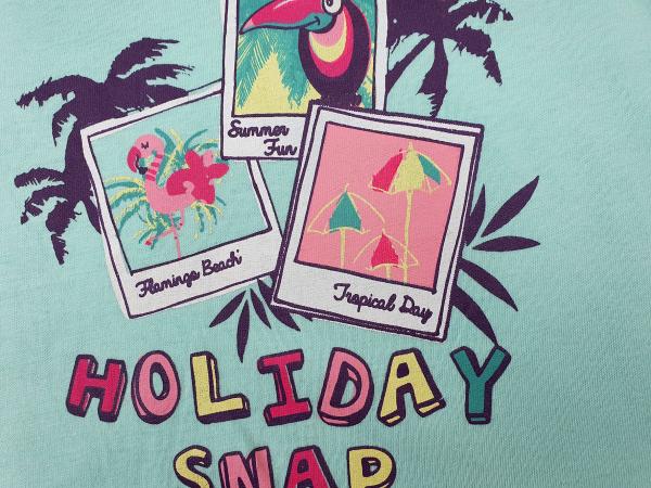 T-Shirt Gr. 110 mintgrün Holyday snap