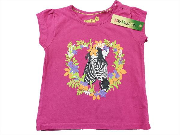 T-Shirt Gr. 80/86 pink mit Zebra