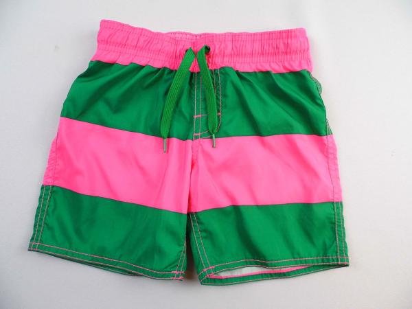 Badeshorts Gr. 110/116 H&M Blockstreifen rosa/grün neu