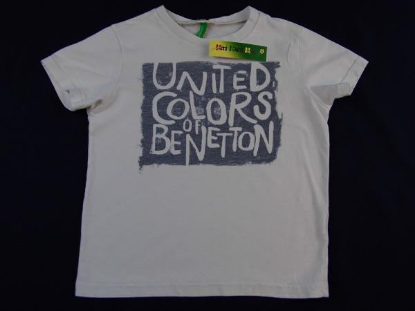 T-Shirt Gr. 110 Benetton weiß Unided colors