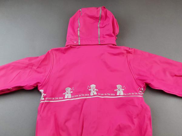 Regenjacke Gr. 86/92 Lego pink mit Reflektoren