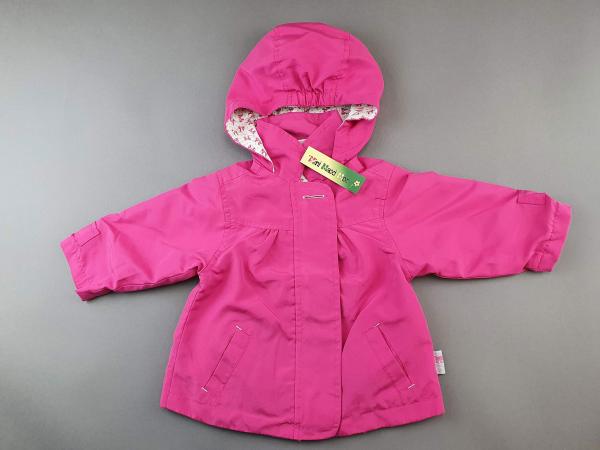 leichte Jacke Gr. 68/74 pink Mantel Blumendruck