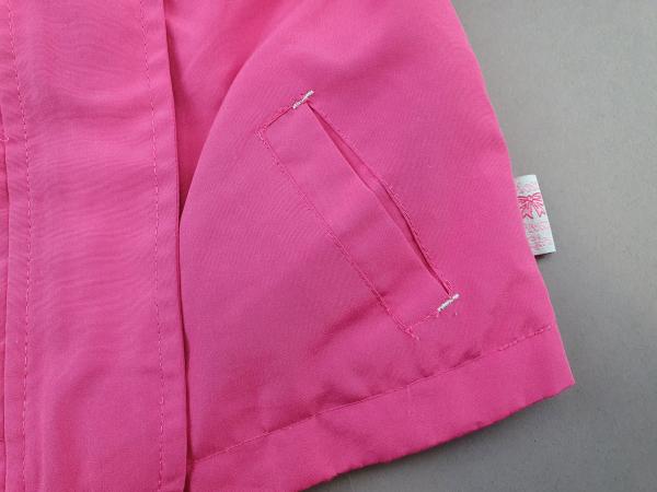 leichte Jacke Gr. 68/74 pink Mantel Blumendruck