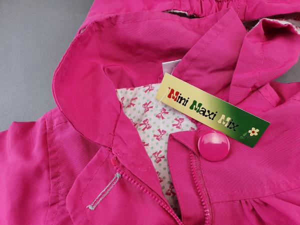 leichte Jacke Gr. 68/74 pink Mantel Blumendruck