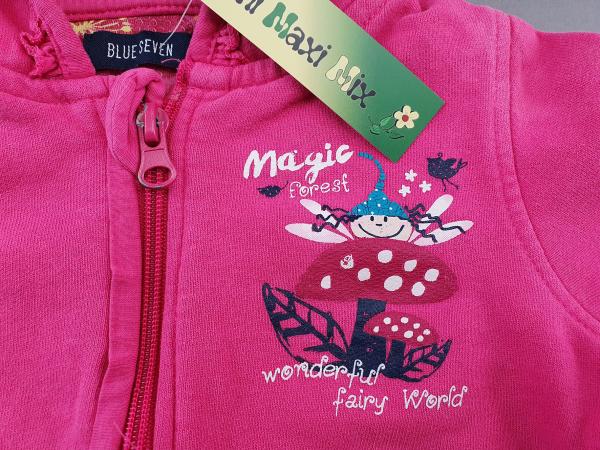 Sweatjacke Gr. 80 blue seven pink Magic forest