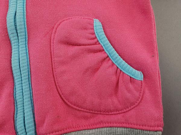 Sweatjacke Gr. 74 rosa/hellblau/grau Schuljacke