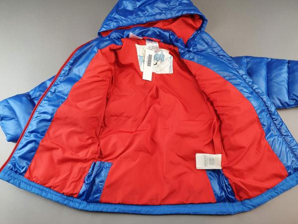 Daunenjacke Gr. 92/98 Adidas royalblau gesteppt Winterjacke