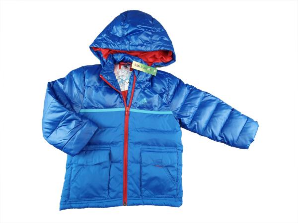 Daunenjacke Gr. 92/98 Adidas royalblau gesteppt Winterjacke