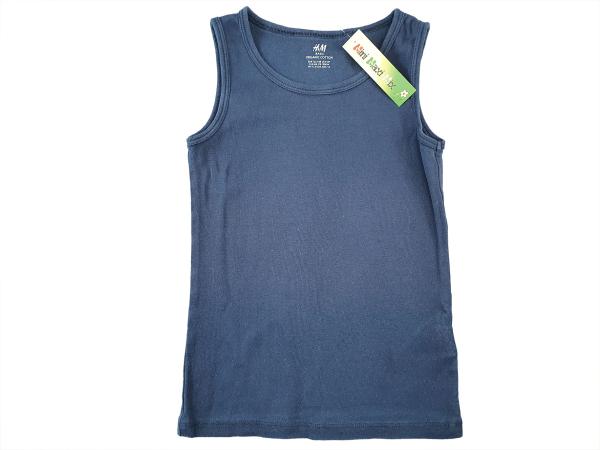 Unterhemd Gr. 116/122 H&M Bio dunkelblau