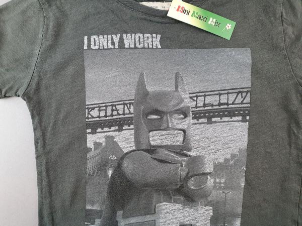 T-Shirt Gr. 116 Zara dunkelgrau Lego Batman