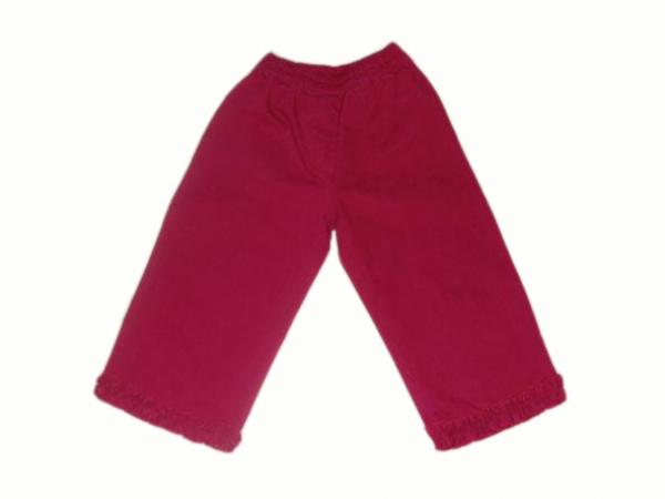 Sommerjeans Gr. 80 rot mit Rüschen