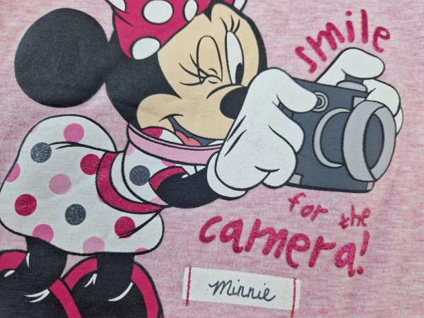 T-Shirt Gr. 68/74 Disney C&A rosa Micky Glitzer