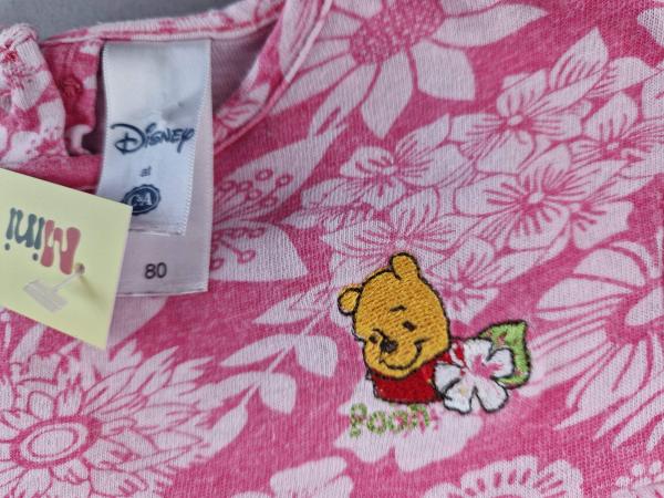 T-Shirt Gr. 80 Disney rosa/weiß Blumen Winnie Puh