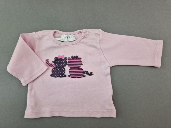 Langarmshirt Gr. 56 kik rosa mit Katzen