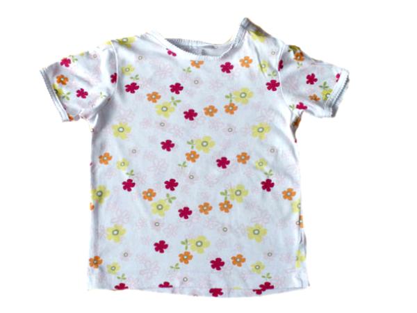 T-Shirt Gr. 92 Aldi weiß mit Blumen