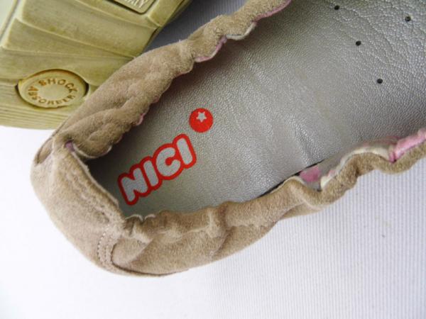 Ballerinas Gr. 33 Nici beige mit Blumen