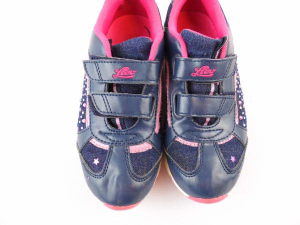 Turnschuhe Gr. 32 Lico blau/rosa mit Glitzersteinchen