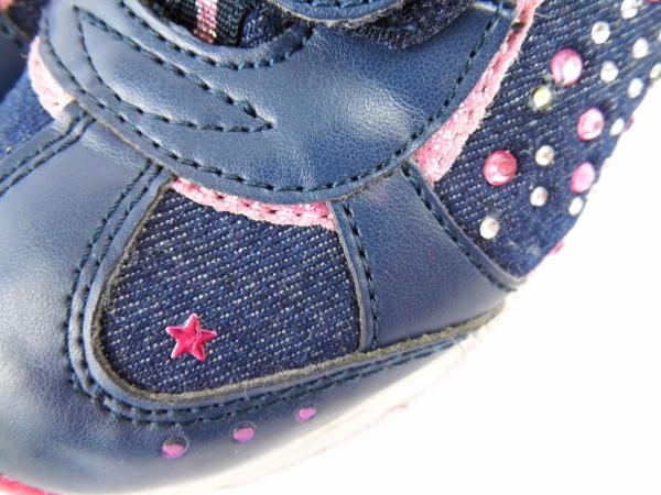 Turnschuhe Gr. 32 Lico blau/rosa mit Glitzersteinchen