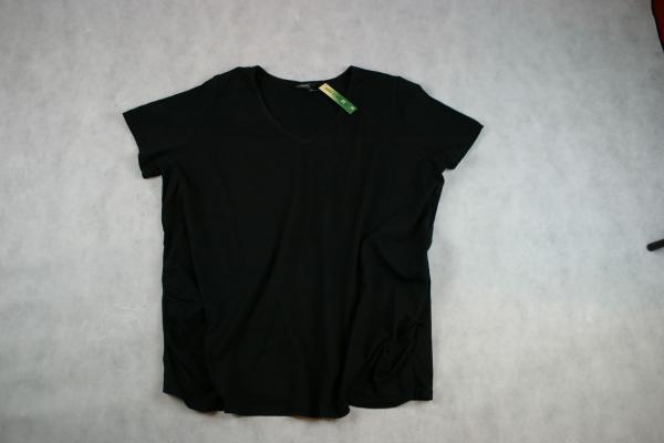 Umstandsshirt Gr. 48/50 bpc schwarz gerafft